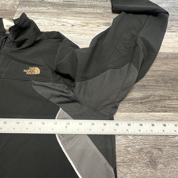 The North Face Black Mens L Hiking Full Zip Softshell Jacket Vented Lightweight - Picture 5 of 10